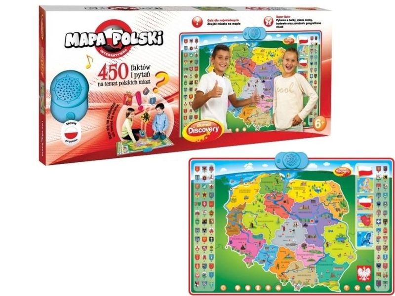 Spoločenská hra s mapou Poľska od Dumela