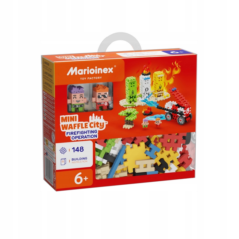 Marioinex Mini Wafle HASIACA OPERÁCIA - HASIČSKÝ ZBOR 148 dielikov, 2 figúrky