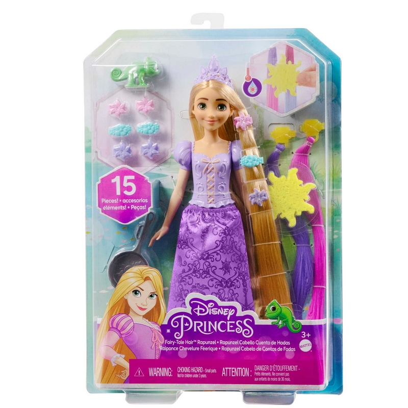 Bábika Rapunzel Disney Na vlásku Disney princezná Locika s vlasmi Fairy Tail HLW18 29,21 cm