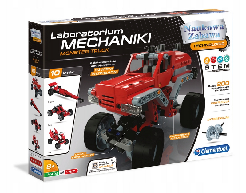 Clementoni Sada mechanikov Monster Truckov pre mechanikov, 200 dielov.