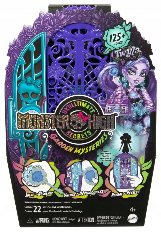 MONSTER HIGH STRAŠIDELNÁ ZÁHRADA Z BÁBIK TAJOMSTVÁ TWYLINY HÁDANKY HYT74