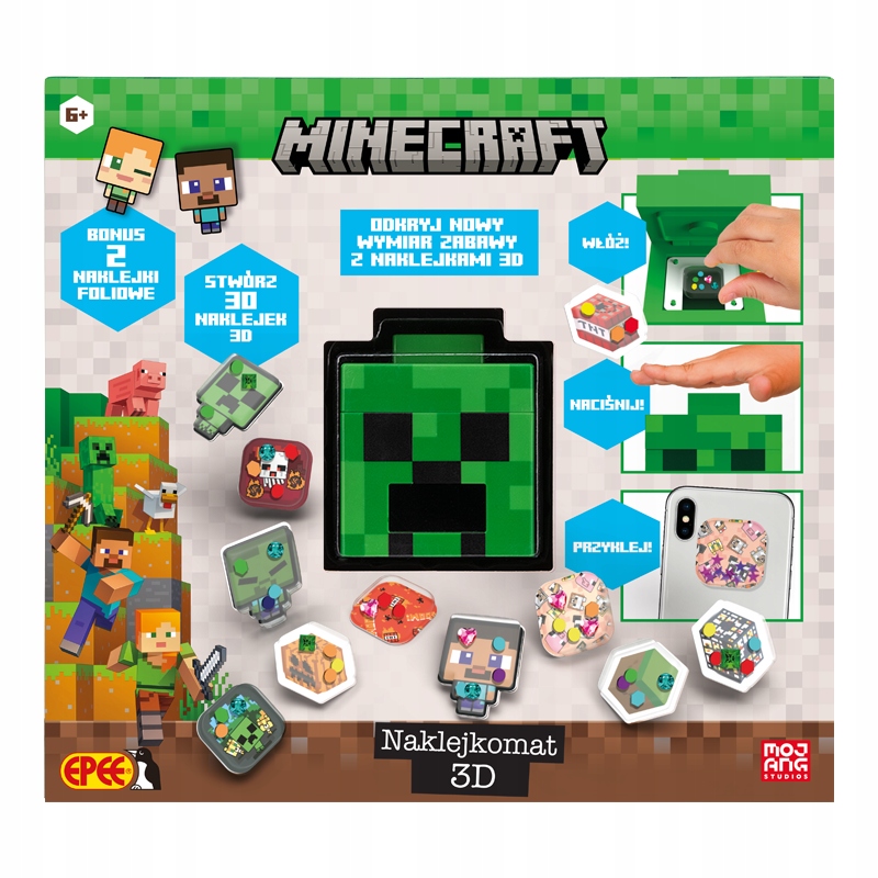 3D stroj na nálepky MINECRAFT