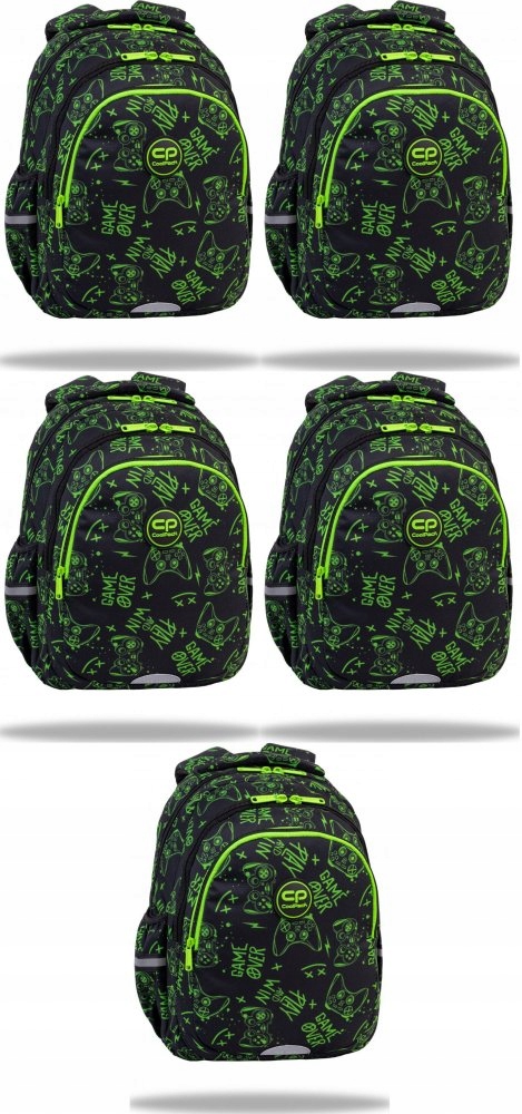 Školský batoh Jerry 21L Game Night Black Neon - Pohodlný a Trendy