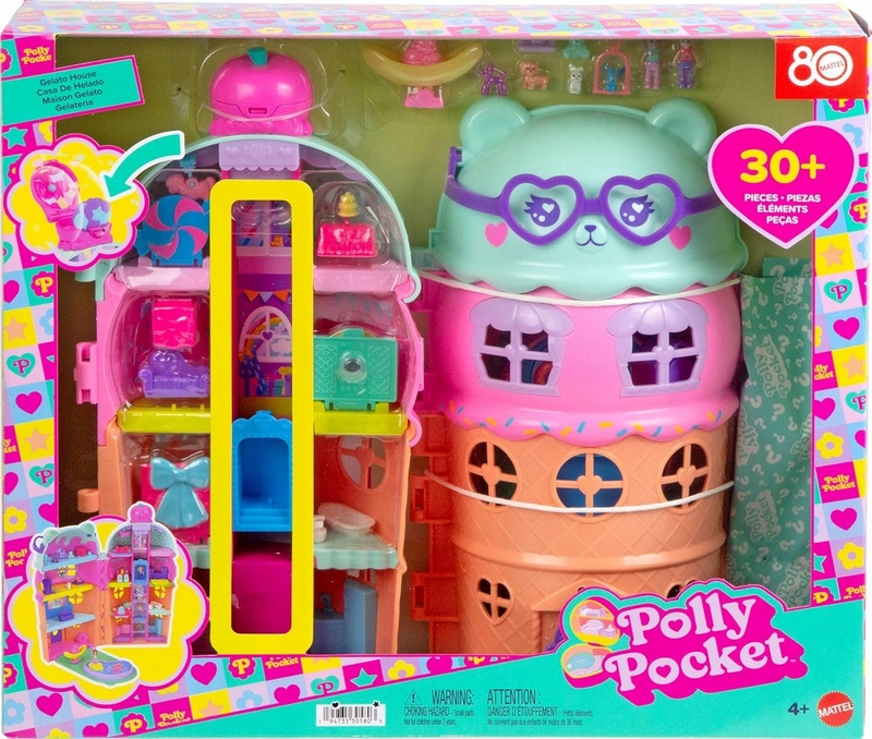 POLLY POCKET ZMRZLINA DEZERT DOMČEK PRE BÁBIKY, herná sada pre deti od 4 rokov