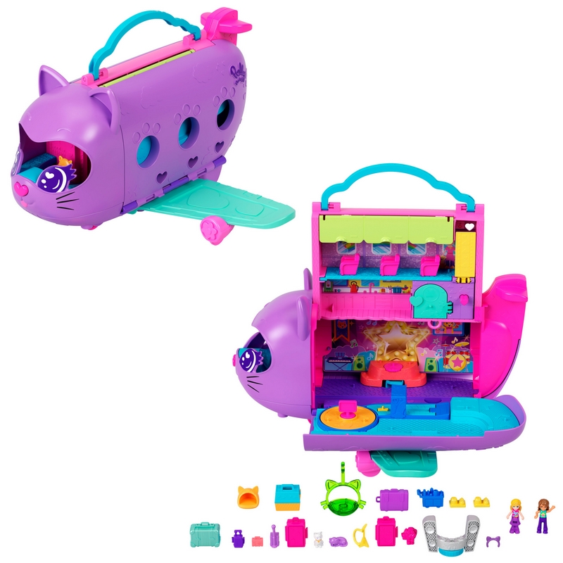 POLLY POCKET Sada mačka-lietadlo HWP19