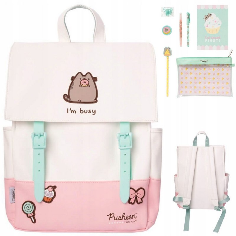 Pusheen Školský Batoh a Sada Školských Potrieb pre Deti