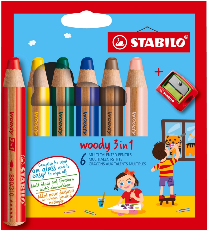 Pastelky Stabilo 6 ks.