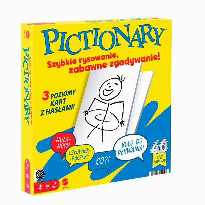 Spoločenská hra Pictionary Rodinná kreslená hra Mattel