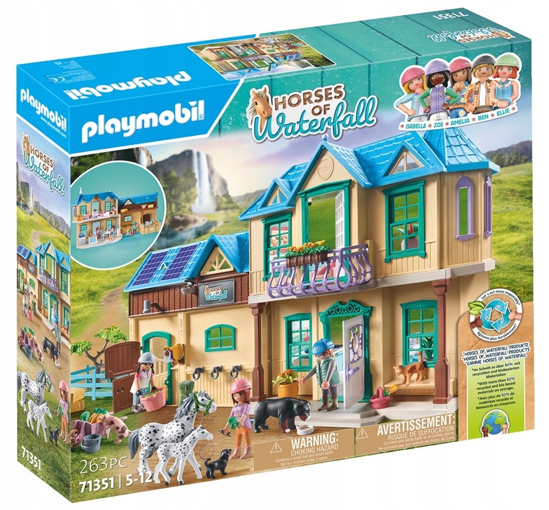 PLAYMOBIL VODOPÁD RANČ KONSKÁ FARMA 71351