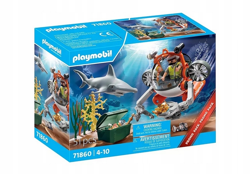 Playmobil 71860 Hľadanie pokladu v ponorke