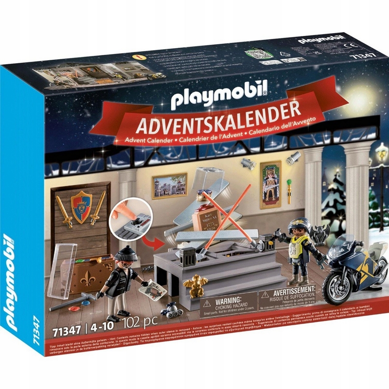 Playmobil Adventný kalendár Polícia: Lúpež múzea 71347