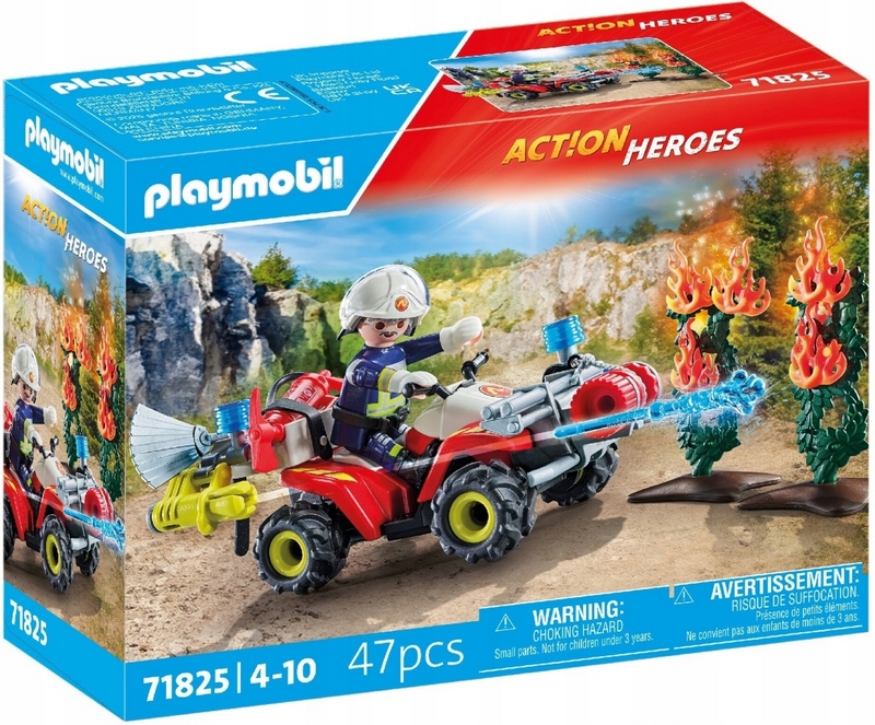 Playmobil Hasičská štvorkolka v akcii 71825