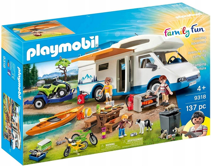 Playmobil Rodinné zábavné kempingové dobrodružstvo 9318