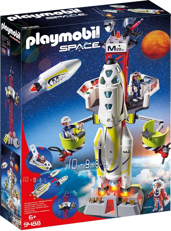 Playmobil Vesmírna raketa s rampou 9488