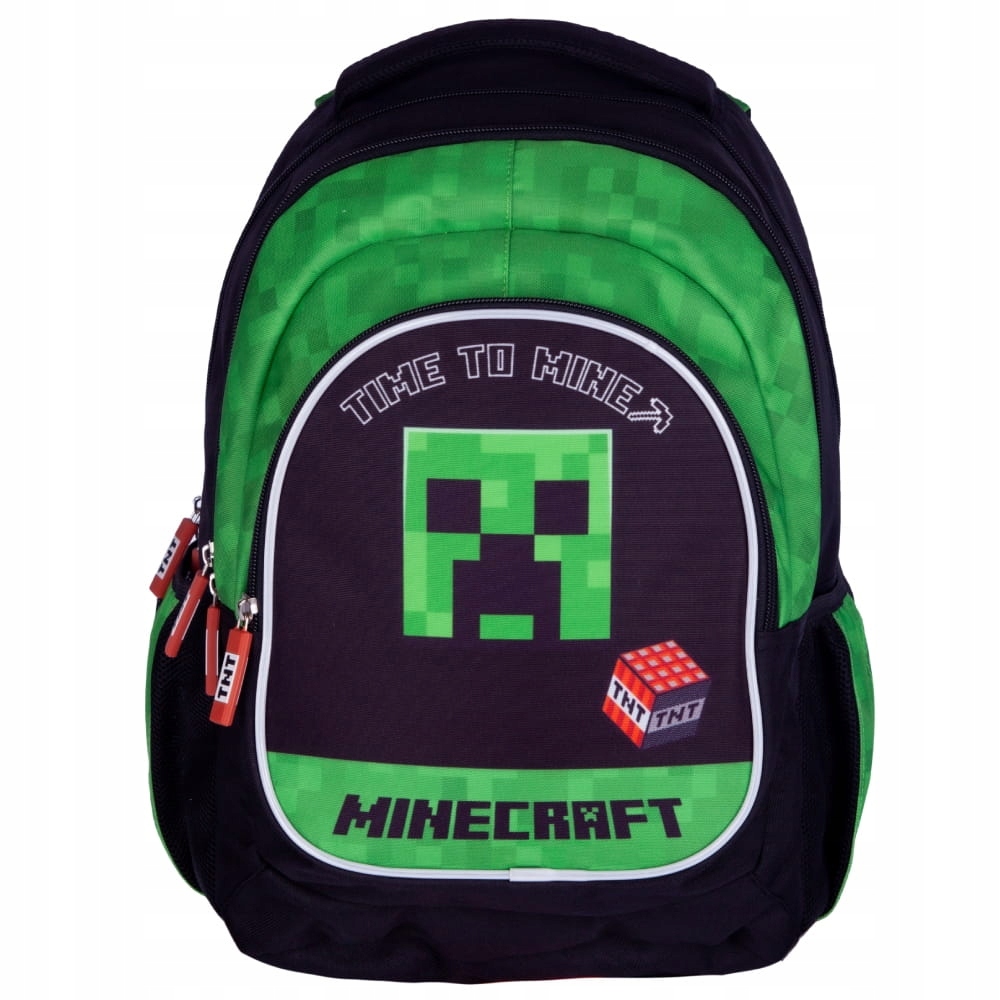 Školský batoh Minecraft s tromi komorami a ergonomickým dizajnom