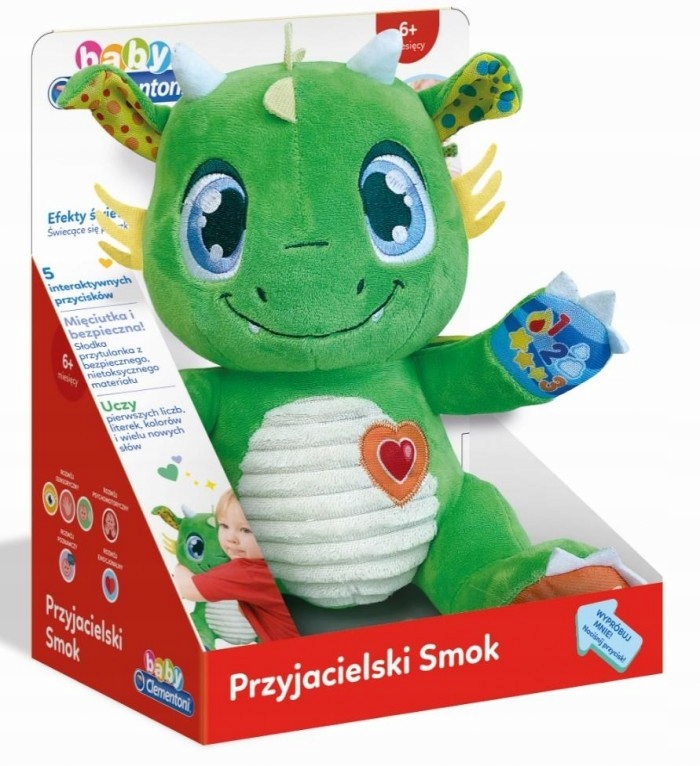 INTERAKTÍVNA PLYŠOVÁ HRAČKA S DRAKOM PRE DETI CLEMENTONI