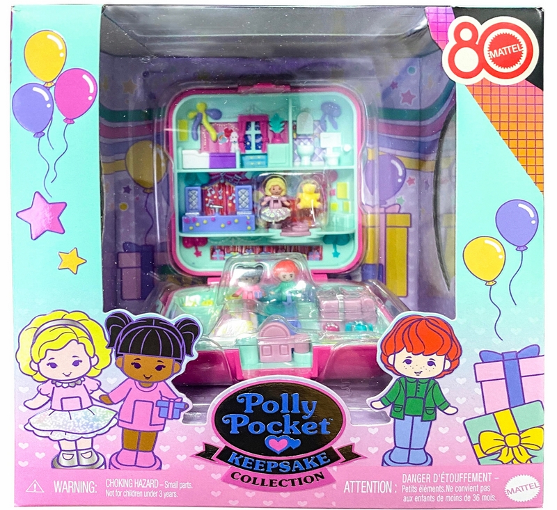 Kolekcia Polly Pocket s 80. výročím, sada spomienkových predmetov, MATTEL JGK22