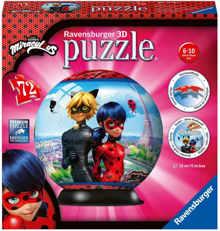 3D PUZZLE 72 LOPTIČIEK: ZÁZRAČNÉ, RAVENSBURGER