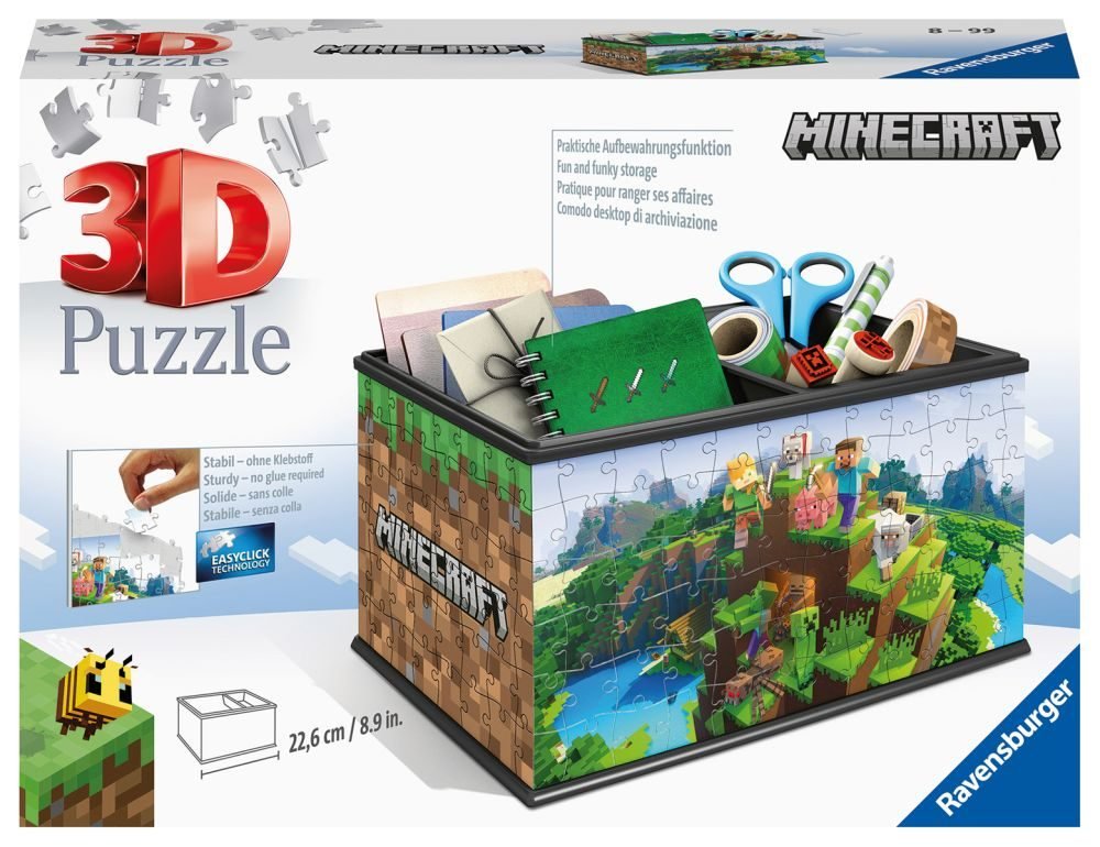 3D puzzle 108 dielikov Minecraft Box Ravensburger 112869