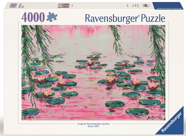 Ravensburger Puzzle Jazero s leknami 4000 dielikov