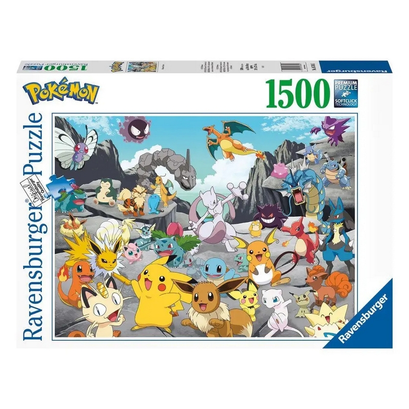 Ravensburger 1500-dielne puzzle 1500-dielne Pokémon klasické puzzle