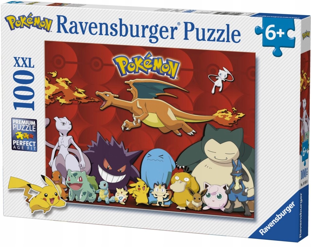 Ravensburger Puzzle 100 dielikov XXL Puzzle 100 Pokémonov