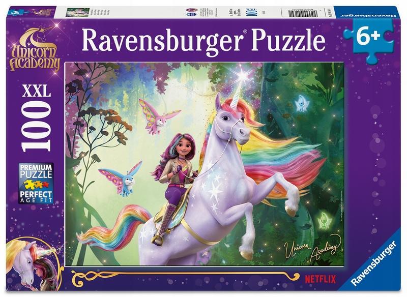 2D puzzle pre deti: Akadémia jednorožcov 100 dielikov