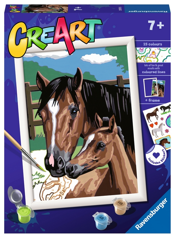 Ravensburger CreArt pre deti Kôň a mačiatka 235735