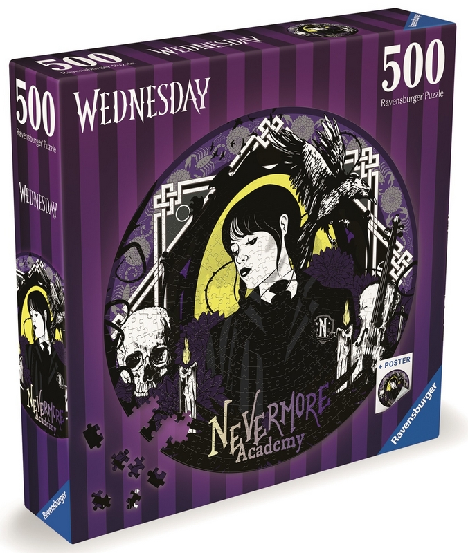 Ravensburger 500-dielne puzzle okrúhle puzzle: Streda 500 dielikov