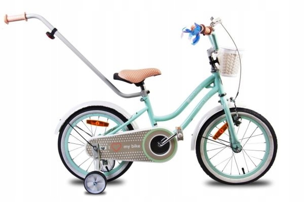 Bicykel pre deti - Bicykel pre deti 14 "Heart Bike Mint BMX