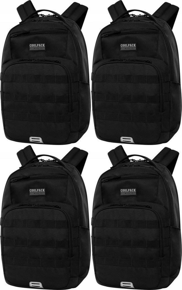 Mladistvý školský batoh CoolPack Army Black 27L