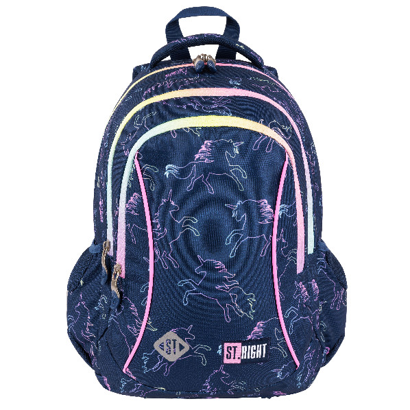 Školský batoh ST.RIGHT Unicorn pre dievčatá s 3 priehradkami