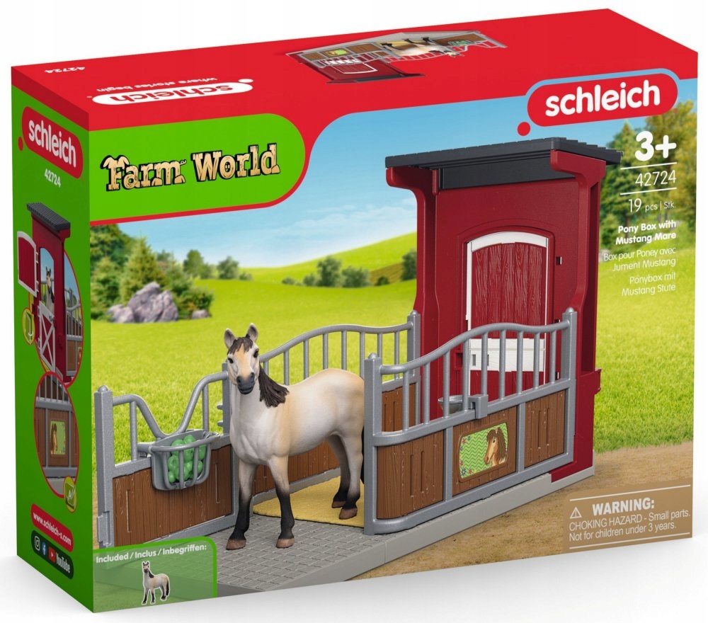 Schleich Farm Pony Box s Mustang Mare 42724