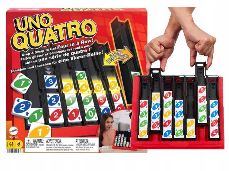 Spoločenská hra Uno Quatro od Mattela