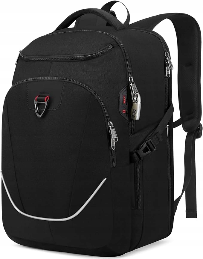 Veľký cestovný batoh na laptop 17,3", Vodotesný s USB a Kódovým Zámkom