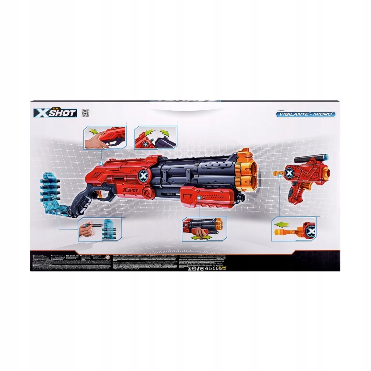 X-Shot Launcher Excel Double Vigilante 24 výstrelov