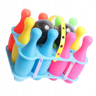 1 sada Bowling Toys Farebné hry