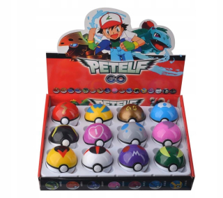 12 ks Figurine Pokémon Pokeball Toy + Figurine