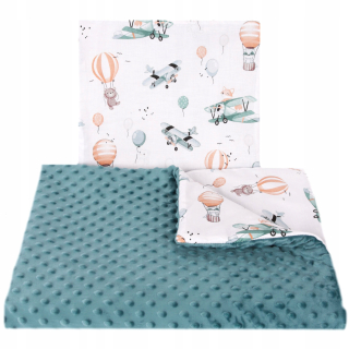 Detský paplón a vankúš - 123baby prikrývka prikrývky pre detskú postieľku+ Minky vankúš