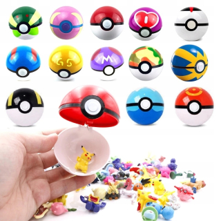 Pokémon - 13 ks Pokéballov 7cm Pokemon Pikachu Pokemon Go