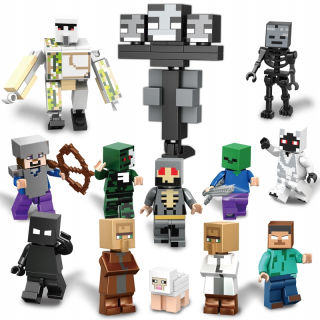 Minecraft -  13ks Minecraft Minifigurka Blocks Hray Set