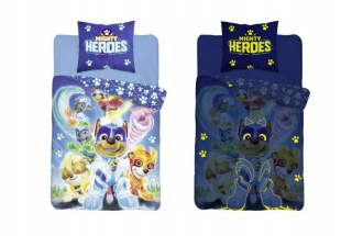 Detský set paplón, vankúš - 160x200 GLOWING BEDDING Hliadka hliadka pp11dd