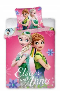 Detský set paplón, vankúš - 160x200 Mrazená ľadová pôda Elza Olaf 008