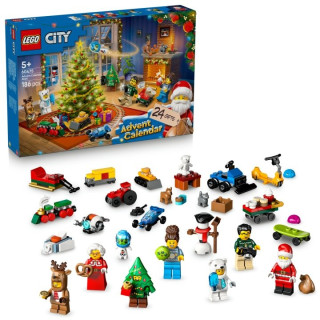 LEGO City 60475 adventný kalendár 2025, 186 dielikov