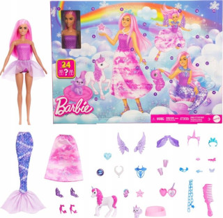 Barbie adventný kalendár 2025 s bábikou a 24 prekvapeniami