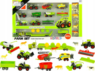 Stroje set 23ele Poľnohospodársky Metal farma 0279