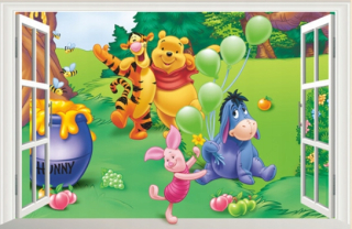 Samolepky do detskej izby - 24. Nálepka na stenu Winnie the Pú