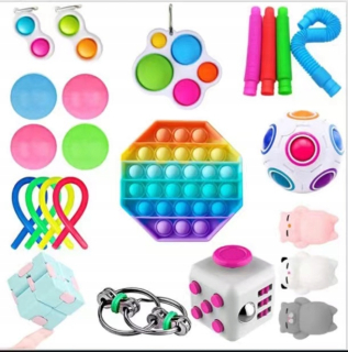 24 ks Sada Fidget Toys Anti-Stresu Hračky