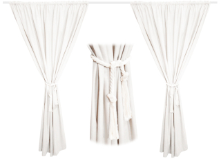 Detské závesy - Ikea Hannalill Curtain 2 PCS NAVY BLUE 145X300 CM
