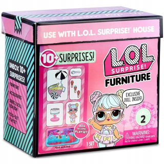 LOL bábiky - 2v1 LOL Doll + Nábytok Suprise Mebelki Bon Bon Bon